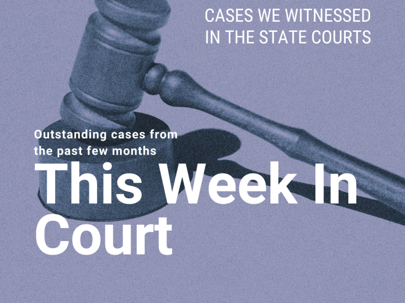 This Week In Court